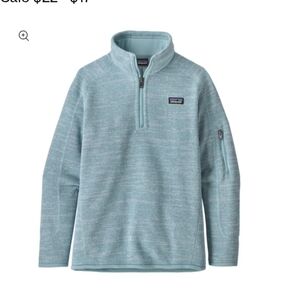 Patagonia  Light Aqua Quarter-Zip Pullover